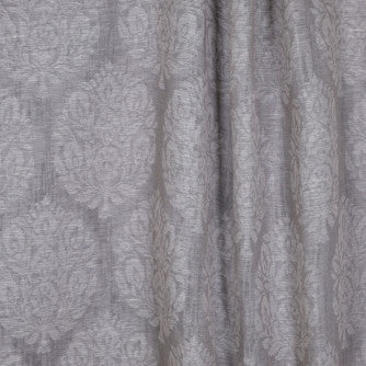 Discreet Chrome by Mitchell Fabric #1902 66% Polyester, 34% Linen Turkey </p><p>Repeat: Horizontal: 7.87 and Vertical: 14.39 54 - Fabric Carolina -