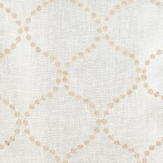 Nebulous Tumbleweed by Mitchell Designer Fabric #1903 100% Linen w/100% Viscose Embroidery India </p><p>Repeat: Horizontal: 8 and Vertical: 8 54 - Swanky Fabrics -