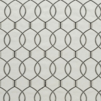 Solis Platinum by Mitchell Fabric #1905 70% Polyester,30% Linen w/100% Polyester Embroidery India </p><p>Repeat: Horizontal: 6.75 and Vertical: 6.375 52 - Fabric Carolina -