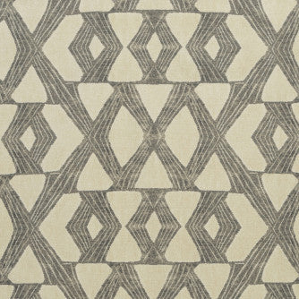 Crossover Grey by Mitchell Designer Fabric #1905 80% Cotton,20% Linen China </p><p>Repeat: Horizontal: 13.5 and Vertical: 13.5 54 - Swanky Fabrics -