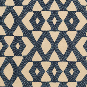 Crossover Navy by Mitchell Fabric