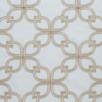 Desani Cream by Mitchell Designer Fabric #1911 52% Cotton,48% Polyester w/100% Viscose Embroidery India </p><p>Repeat: Horizontal: 10.625 and Vertical: 9.25 51 - Swanky Fabrics -