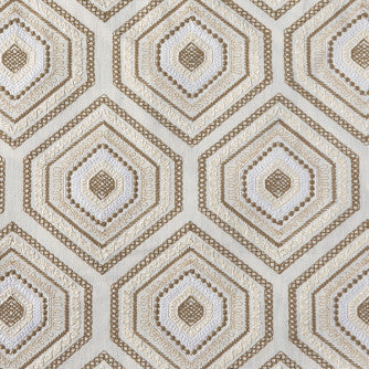 Dynasty Pebble by Mitchell Fabric #2003 64% Polyester,32% Cotton, 4% Linen India </p><p>Repeat: Horizontal: 6.25 and Vertical: 9.125 50.5 - Fabric Carolina -