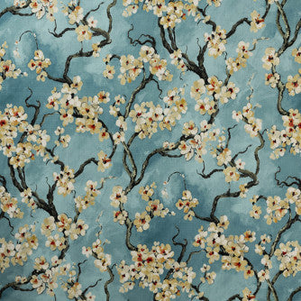 Shangri La Azure by Mitchell Fabric #2106 100% Polyester Imported </p><p>Repeat: Horizontal: 27.38 and Vertical: 25.25 54.5 - Fabric Carolina -