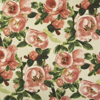 Roseland Rose by Mitchell Fabric #2203 95% Polyester,5% Linen Imported </p><p>Repeat: Horizontal: 27 and Vertical: 26 54 - Fabric Carolina -