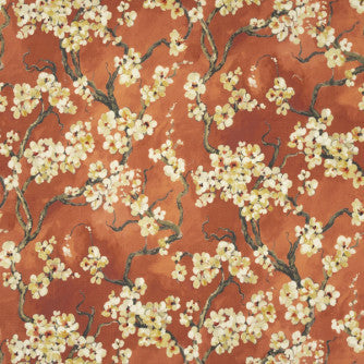Shangri La Persimmon by Mitchell Fabric #2203 100% Polyester Imported </p><p>Repeat: Horizontal: 27.38 and Vertical: 25.25 54 - Fabric Carolina -