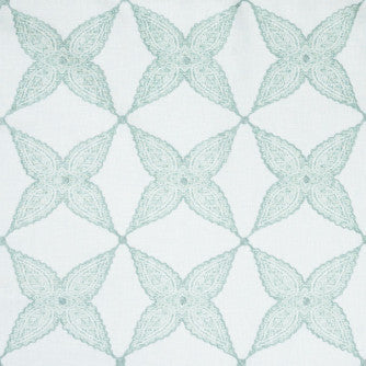 Aster Floral Aqua by Mitchell Fabric #2204 60% Cotton,21% Polyester,15% Rayon,4% Linen Imported </p><p>Repeat: Horizontal: 5.4 and Vertical: 5.4 55 - Fabric Carolina -