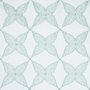 Aster Floral Aqua by Mitchell Fabric