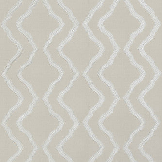 Flowing White by Mitchell Designer Fabric #2207 51% Recycled Poly,30% Poly,12%Cotton,7% Linen Imported </p><p>Repeat: Horizontal: 7.75 and Vertical: 4.5 54 - Swanky Fabrics -
