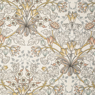 Tulip Time Winter by Mitchell Fabric #2405 85% Polyester, 15% Linen Imported </p><p>Repeat: Horizontal: 16.33 and Vertical: 17.32 51"-54" - Fabric Carolina -