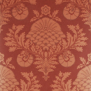 Palace Damask Copper/Red by Mulberry Wallcovering