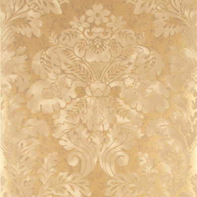 Fresco Damask Mole/Pewter by Mulberry Wallcovering