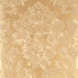 Fresco Damask Mole/Pewter by Mulberry Wallcovering