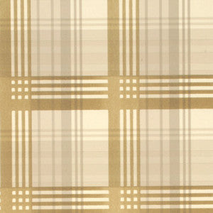 Modern Tartan Flock Coffee/Cream by Mulberry Wallcovering
