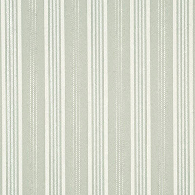 Narrow Ticking Stripe Silver/Ivory by Mulberry Wallcovering