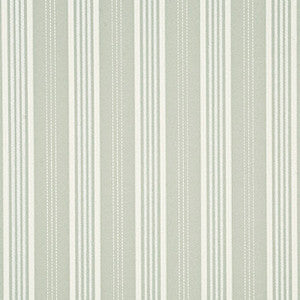 Narrow Ticking Stripe Silver/Ivory by Mulberry Wallcovering