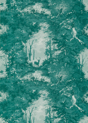 Torridon Teal by Mulberry Wallcovering