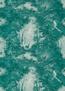 Torridon Teal by Mulberry Wallcovering