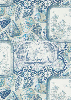 Mulberry China Indigo by Mulberry Wallcovering