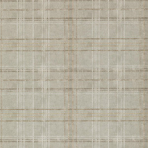 Shetland Plaid Woodsmoke by Mulberry Wallcovering
