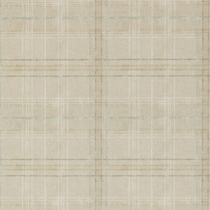 Shetland Plaid Stone by Mulberry Wallcovering