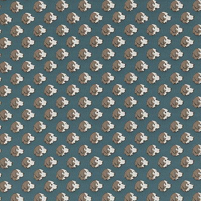 On The Scent Indigo by Mulberry Wallcovering