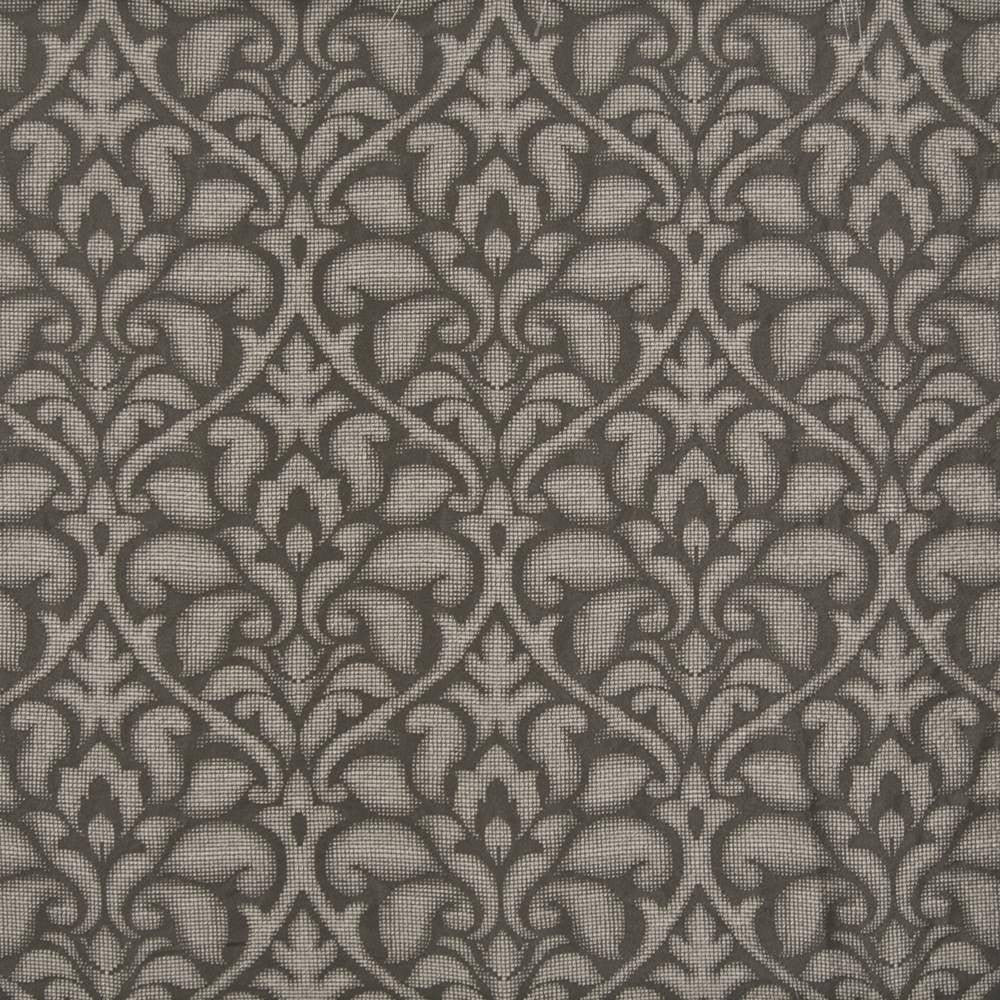 Fieri Damask Cocoa Bean by Kasmir Fabric 1383 100% Polyester ITALY 6,000 Martindale Cycles H: 14 2/8 inches, V:20 4/8 inches 55 - 56 - Fabric Carolina - Kasmir