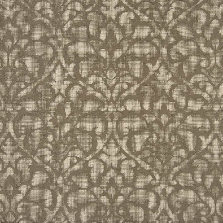 Fieri Damask Fawn by Kasmir Fabric 1383 100% Polyester ITALY 6,000 Martindale Cycles H: 14 2/8 inches, V:20 4/8 inches 55 - 56 - Fabric Carolina - Kasmir
