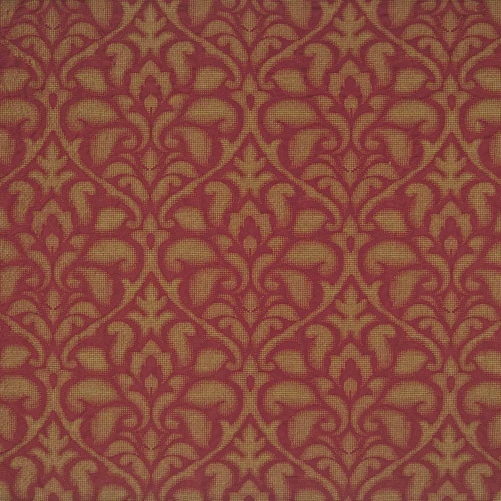 Fieri Damask Nectar by Kasmir Fabric 1384 100% Polyester ITALY 6,000 Martindale Cycles H: 14 2/8 inches, V:20 4/8 inches 55 - 56 - Fabric Carolina - Kasmir