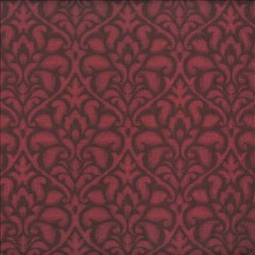 Fieri Damask Red Hot by Kasmir Fabric 1384 100% Polyester ITALY 6,000 Martindale Cycles H: 14 2/8 inches, V: 20 4/8 inches 55 - 56 - Fabric Carolina - Kasmir