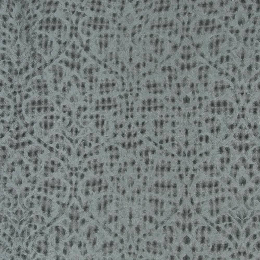 Fieri Damask Stardust by Kasmir Fabric 1385 100% Polyester ITALY 6,000 Martindale Cycles H: 14 2/8 inches, V:20 4/8 inches 55 - 56 - Fabric Carolina - Kasmir