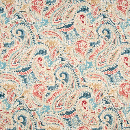 Ruston Way Multi by Carole Fabric Blue Forest 100% Cotton China Passes 27,000 Double Rubs Wyzenbeek Horizontal: 27" D and Vertical: 26 5/8" V 57" - Fabric Carolina -