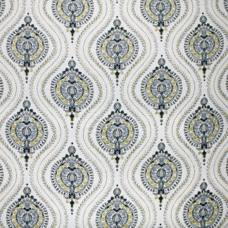 Once Again Charcoal by Carole Fabric Bold Adventure 55% Linen, 45% Rayon China Passes 40,000 Double Rubs Wyzenbeek 13 1/2" V, 13 1/2" H 55"  - Fabric Carolina -