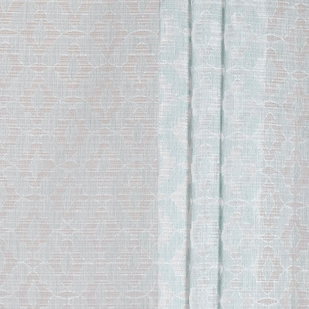 Perfect Day Tropic by Carole Fabric Sheer Impressions 51% Recycled Polyester, 49% Polyester N/A 15 3/4" V, 3 1/8" H 130" - Fabric Carolina -