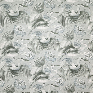 Bird Song Silver by Carole Fabric