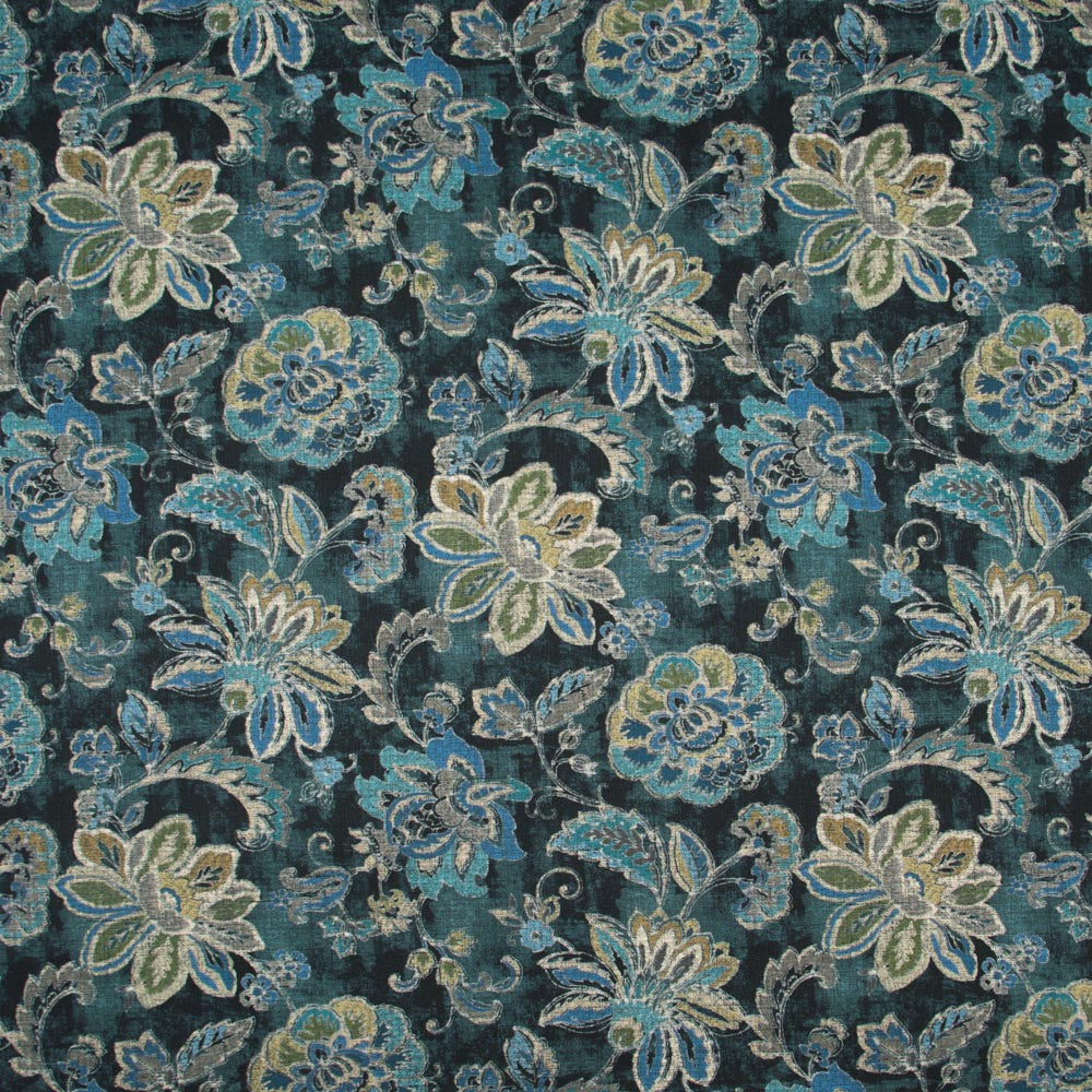 Raven Court Midnight Blue by Carole Fabric Vibrance 100% Cotton- Soil & Stain Repellent Pakistan Passes 30,000 Double Rubs Wyzenbeek Horizontal: 27 and Vertical: 2525 54 - Fabric Carolina -