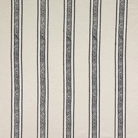 Not Ordinary Navy by Carole Designer Fabric Hidden Treasure Base: 60% Poly, 30% Cotton, 10% Linen Embr: 100% Visc India 5 3/4" V, 6 1/2" H 50" - Swanky Fabrics -