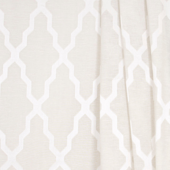 In The Path Ivory by Carole Fabric Sheer Marvel 90% Polyester, 10% Linen CHINA N/A Horizontal: 145 and Vertical: 75 118 - Fabric Carolina -