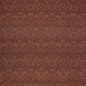 Birdscape Merlot Red by Carole Fabric