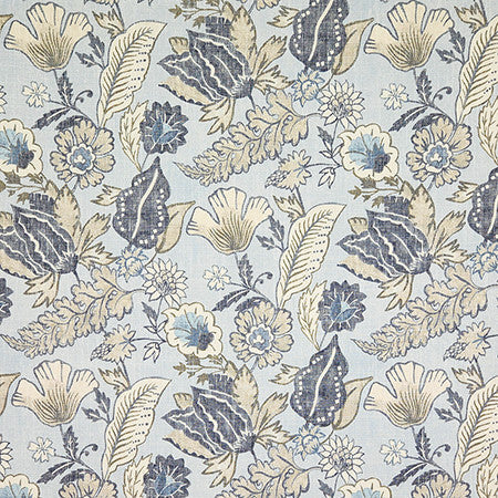 Lomilomi Waterfall by Carole Designer Fabric First Impressions 36% Polyester, 26% Cotton, 22% Viscose, 16% Linen China 27" V, 13 1/2" H HD 55" - Swanky Fabrics -