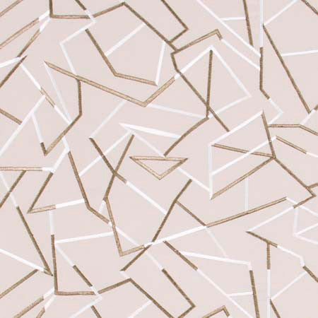 Shattered Glass Bronze by Carole Designer Fabric Modern Edge 100% Polyester India N/A 15 3/8" V, 25 3/8" H 50.75" - Swanky Fabrics -
