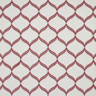 Undertow Garnet by Carole Fabric Looking Glass 50% Polyester, 40% Cotton, 10% Linen CHINA N/A Horizontal: 7 3/4" and Vertical: 5 3/4" V 52" - Fabric Carolina -