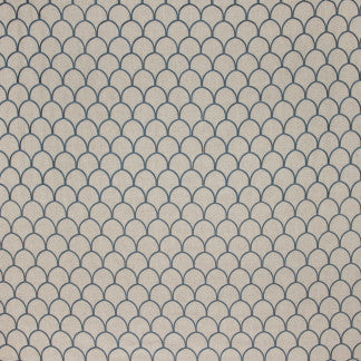 Around The Bend River by Carole Fabric French Navy 88% Polyester, 7% Rayon, 5% Linen China Passes 60,000 Double Rubs Wyzenbeek Horizontal: 2 3/4" and Vertical: 4" 54" - Fabric Carolina -