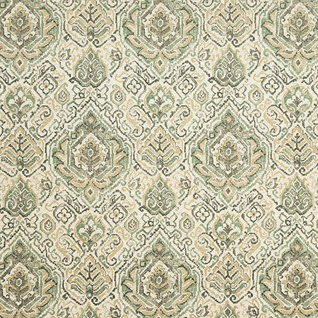 Your Presence Meadow by Carole Fabric Evergreen 100% Cotton Pakistan 30,000 WYZENBEEK DOUBLE RUBS 25" V, 6 1/4" H HD 55.5"  - Fabric Carolina -