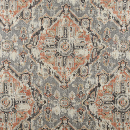Thunder Ridge Ash by Carole Fabric Well-Traveled 55% Linen, 45% Viscose-Soil Resistant S Korea 12,000 Wyzenbeek Double Rubs 27 3/8" V, 26 1/4" H HD 56"  - Fabric Carolina -