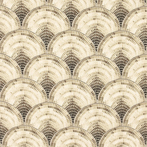 Mosaic Fan Tigers Eye by Carole Fabric