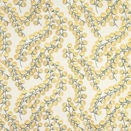 Needed Gold by Carole Fabric Serene Green Base: 75% Cotton, 25% Polyester Embr: 100% Viscose N/A 9" V, 13 1/2" H 52" - Fabric Carolina -