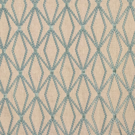 Arms Length Mist by Carole Fabric Serene Green Base: 70% Viscose, 30% Linen Embr: 100% Viscose 51,000 Wyzenbeek Double Rubs 6 3/8" V, 4 3/8" H 51" - Fabric Carolina -