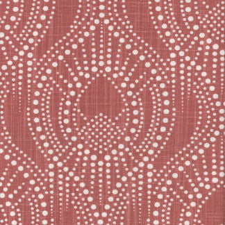 Rainy Day Persimmon by Carole Designer Fabric Clean Comfort 100% Cotton Pakistan Passes 35,000 Double Rubs Wyzenbeek Horizontal: 9" and Vertical: 8 1/2" V 54" - Swanky Fabrics -