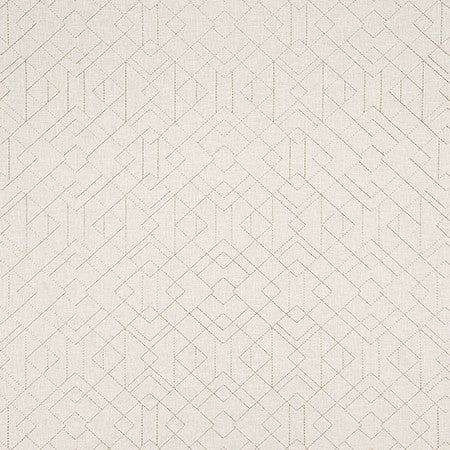 Crystal Palace Natural by Carole Designer Fabric Shape Shifter Base: 52% Polyester, 48% Cotton Embr: 100% Zari India 9 1/2" V, 10 1/4" H 51" - Swanky Fabrics -